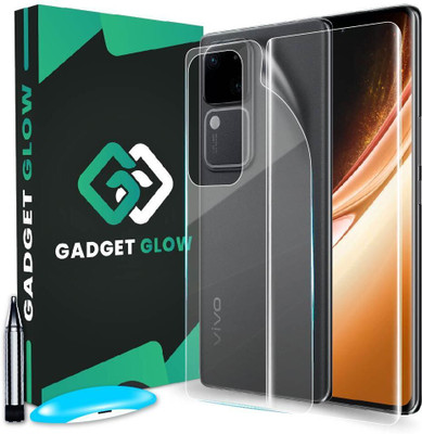 Gadget Glow Front and Back Tempered Glass for Vivo V30 5G, Vivo V30 Pro 5G, Vivo V30 Pro, Vivo V30, ( 1 UV Tempered Glass with 1 Back Nano Fiber Guard )(Pack of 2)