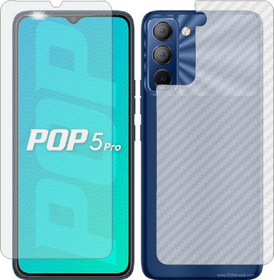 MOBART Front and Back Tempered Glass for TECNO BD4J(Pack of 2)