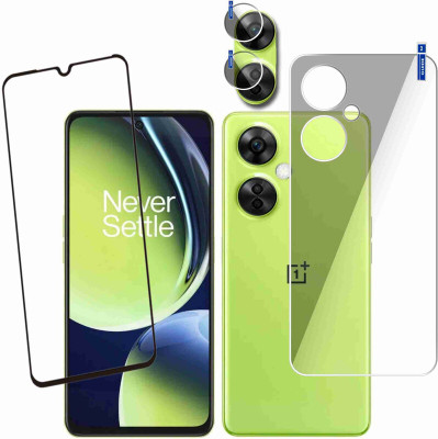 Olonga Front and Back Tempered Glass for OnePlus Nord CE 3 Lite 5G(Pack of 3)