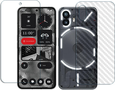 SOMTONE Front and Back Tempered Glass for Nothing Phone 2 FRONT BACK(Pack of 1)