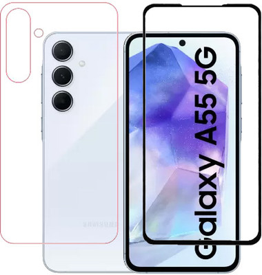 HOBBYTRONICS Front and Back Tempered Glass for SAMSUNG M35, Samsung M35(Pack of 1)