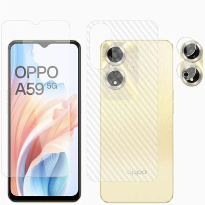 Ten To 11 Front and Back Tempered Glass for Oppo A59 5G(Pack of 3)