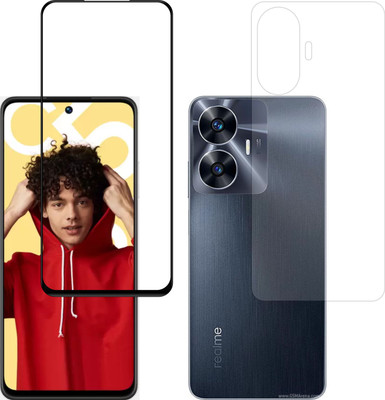 Vatsin Front and Back Tempered Glass for Realme C55(Pack of 2)