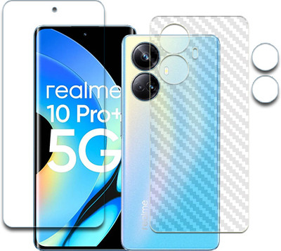 SOMTONE Front and Back Tempered Glass for Realme 10 Pro plus FRONTBACK SCREEN GUARD(Pack of 1)