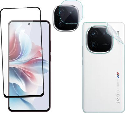 Ten To 11 Front and Back Tempered Glass for iQOO 12 5G, iQOO 12 5G [With Rear Camera Lens Guard](Pack of 3)