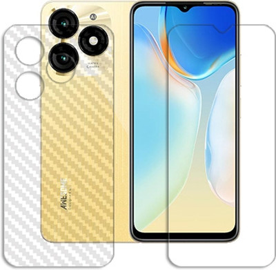 SOMTONE Front and Back Tempered Glass for itel A70 FRONT BACK SCREEN GUARD(Pack of 1)