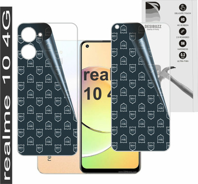 DESIBUZZ Front and Back Tempered Glass for realme 10(Pack of 2)