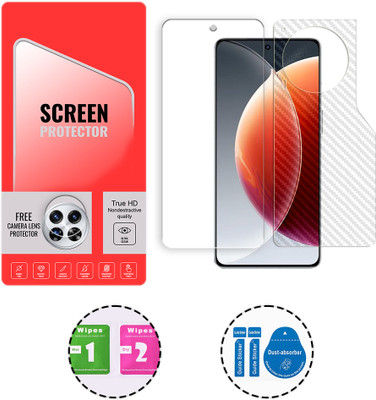 SOMTONE Front and Back Tempered Glass for Tecno Camon 30 Premier 5G (1 FREE CAMERA LENS) WITH FRONTBACK SCREEN PROTECTOR(Pack of 1)