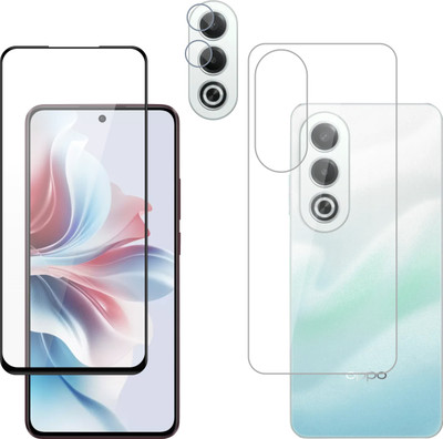Vatsin Front and Back Tempered Glass for Oppo K12x 5G, Oppo K12x 5G [With Rear Camera Lens Guard](Pack of 3)