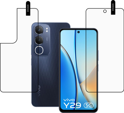MOBKAVACH Front and Back Tempered Glass for Vivo Y29 5G(Pack of 2)