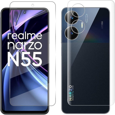 4 YARDS Front and Back Tempered Glass for Realme Narzo N55 5G(Pack of 1)