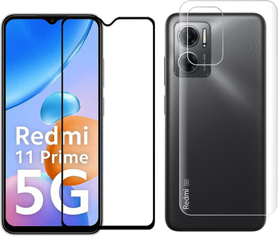 4 YARDS Front and Back Tempered Glass for Redmi 11 Prime 5G (D-Plus)(Pack of 1)