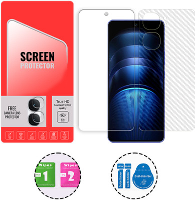 SOMTONE Front and Back Tempered Glass for iQOO Neo9S Pro Plus 5G (1 FREE CAMERA LENS) WITH FRONTBACK SCREEN PROTECTOR(Pack of 1)