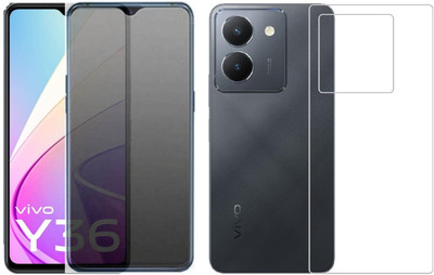 4 YARDS Front and Back Tempered Glass for Vivo Y36 (Matte Finish)(Pack of 1)
