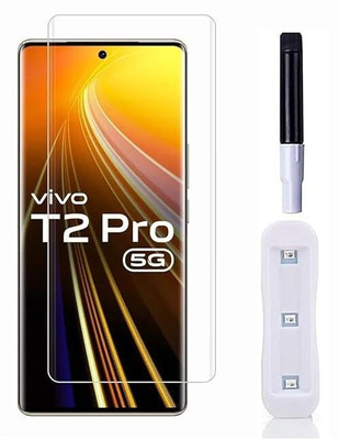 4 YARDS Edge To Edge Tempered Glass for Vivo T2 Pro 5G (UV)(Pack of 1)