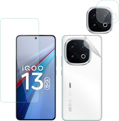 Ten To 11 Front and Back Tempered Glass for iQOO 13 5G, iQOO 13 5G [With Rear Camera Lens Guard](Pack of 3)