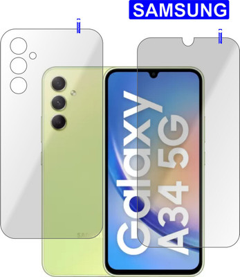 tempurglaze Front and Back Tempered Glass for SAMSUNG GALAXY A34 5G(Pack of 2)
