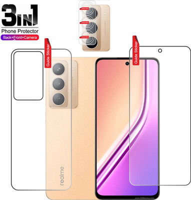chakoor Front and Back Tempered Glass for Realme P3x 5G(Pack of 3)
