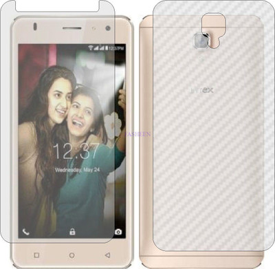 Fasheen Front and Back Tempered Glass for INTEX S3 4G (Front Matte Finish & Back 3d Carbon Fiber)(Pack of 2)