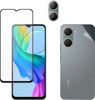 Vatsin Front and Back Tempered Glass for ViVO T3 Lite 5G(Pack of 3)
