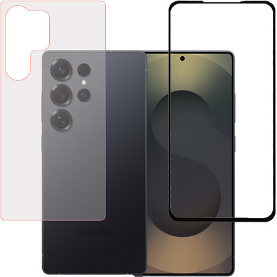 HOBBYTRONICS Front and Back Tempered Glass for Samsung galaxy s25 ultra 5G, Samsung galaxy s25 ultra(Pack of 1)