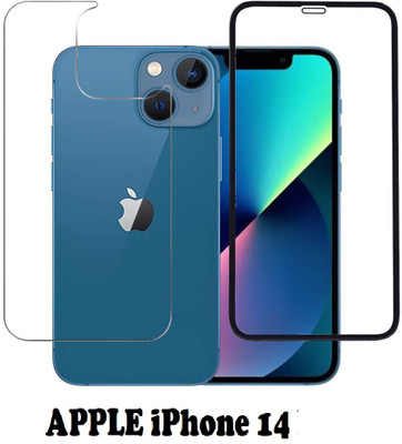 ASVALBUY Front and Back Tempered Glass for APPLE iPhone 14, iPhone 14(Pack of 1)