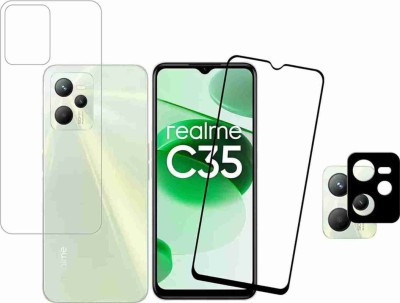 Polenta Front and Back Tempered Glass for REALME C35(Pack of 2)