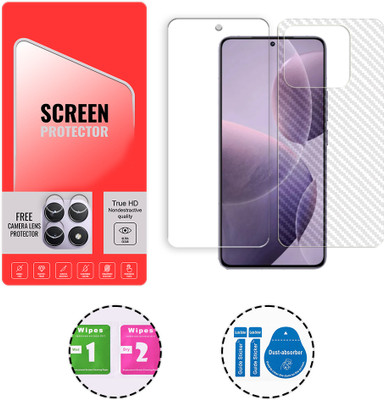 ARBAN Front and Back Tempered Glass for Xiaomi Redmi K70 5G (1 FREE CAMERA LENS) WITH FRONTBACK SCREEN PROTECTOR(Pack of 1)