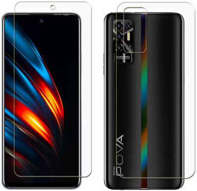 MUTAALI Front and Back Tempered Glass for TECNO POVA 2(Pack of 1)