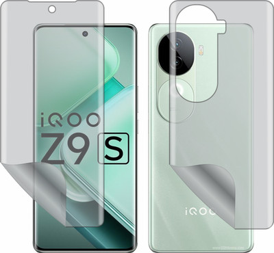 Mobling Front and Back Tempered Glass for Vivo Iqoo Z9S (Edge To Edge TPU Full Coverage)(Pack of 1)
