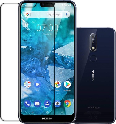 MUTAALI Front and Back Tempered Glass for NOKIA 7.1(Pack of 1)