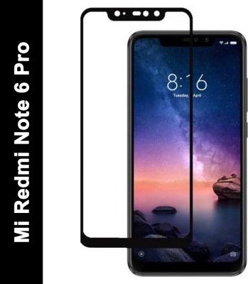 EASYBIZZ Edge To Edge Tempered Glass for Mi Redmi Note 6 Pro(Pack of 1)