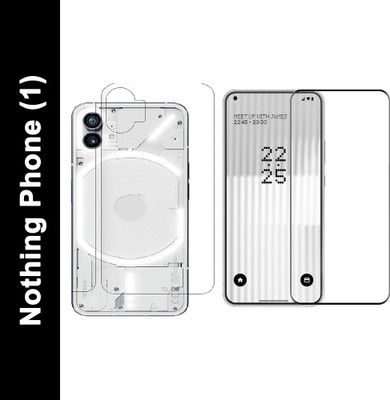 welldesign Front and Back Tempered Glass for Nothing Phone (1), Nothing Phone1, Nothing Phone 1(Pack of 2)