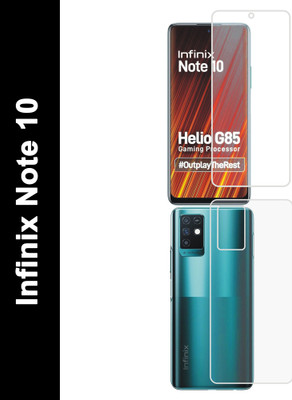 DESIBUZZ Front and Back Screen Guard for Infinix Note 10(Pack of 2)