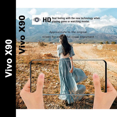 Wellchoice Edge To Edge Tempered Glass for Vivo X90(Pack of 1)