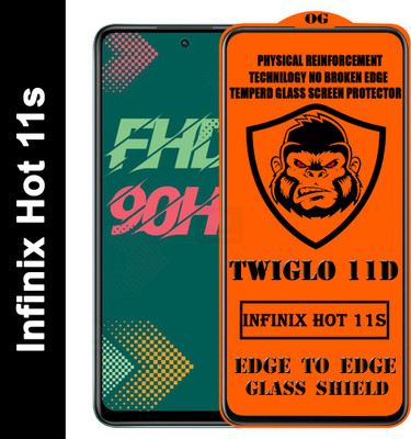 TWIGLO Edge To Edge Tempered Glass for INFINIX HOT 11S(Pack of 1)