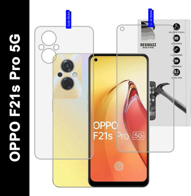 DESIBUZZ Front and Back Tempered Glass for OPPO F21s Pro 5G, F21s Pro 5G(Pack of 2)