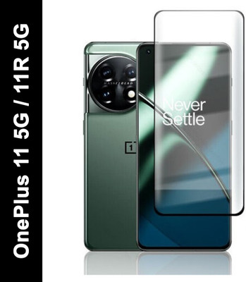 OneLike Edge To Edge Tempered Glass for Oneplus 11 5G, Oneplus 11R 5G, | Primium Quality Curved UV Glass(Pack of 1)
