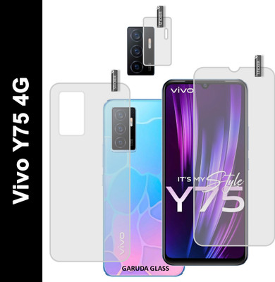 GARUDA GLASS Front and Back Screen Guard for VIVO Y75 4G With Camera Lens Protector(Pack of 1)