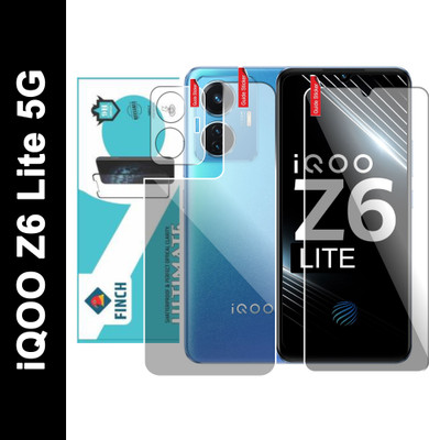 Olonga Front and Back Tempered Glass for IQOO Z6 LITE 5G(Pack of 3)