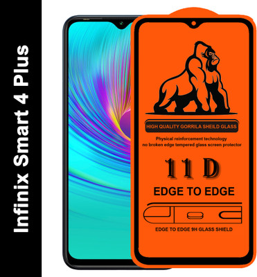 Forego Edge To Edge Tempered Glass for Infinix Smart 4 Plus(Pack of 1)