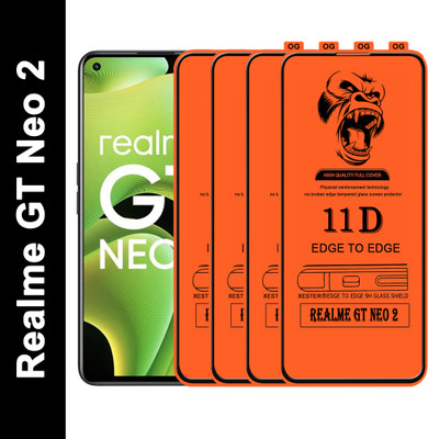 PFOAM Edge To Edge Tempered Glass for REALME GT NEO 2(Pack of 4)