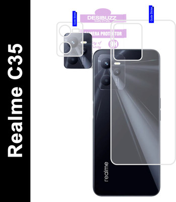 DESIBUZZ Back Tempered Glass for Realme C35, (Scratch Proof,Ultra Thin Flexible Tempered, Realme C35 Camera Lens(Pack of 2)