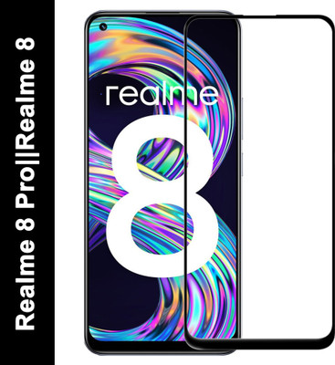 HQ Protection Edge To Edge Tempered Glass for Realme 8 Pro, Realme 8(Pack of 1)