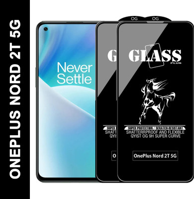 Qyist Edge To Edge Tempered Glass for ONEPLUS NORD 2T 5G(Pack of 2)