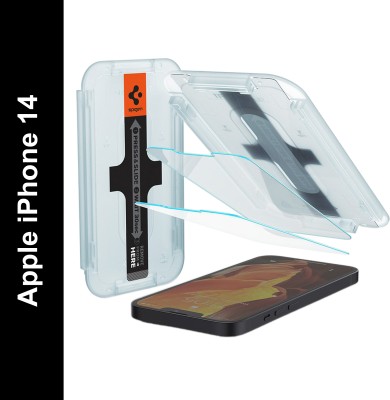 Spigen Tempered Glass Guard for Apple iPhone 14 / Apple iPhone 13 /Apple iPhone 13 Pro(Pack of 2)