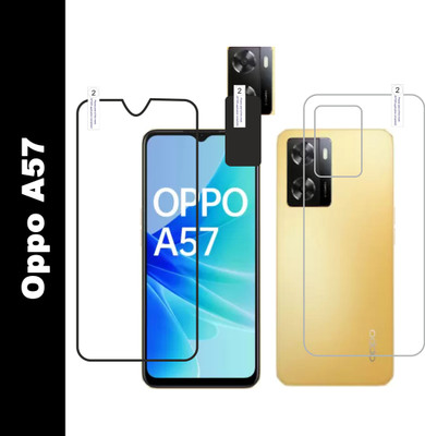 JSGROWITTECH Front and Back Tempered Glass for Oppo A57(Pack of 2)