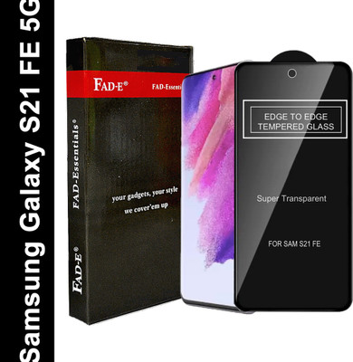 FAD-E Edge To Edge Tempered Glass for Samsung Galaxy S21 FE 5G, Samsung Galaxy S21 FE 5G (2023)(Pack of 1)