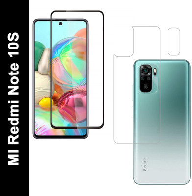 Vatsin Front and Back Tempered Glass for MI Redmi Note 10S(Pack of 3)