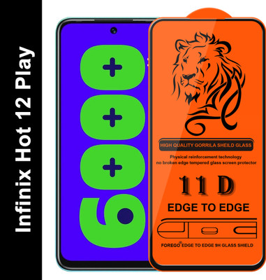 Forego Edge To Edge Tempered Glass for Infinix Hot 12 Play(Pack of 1)